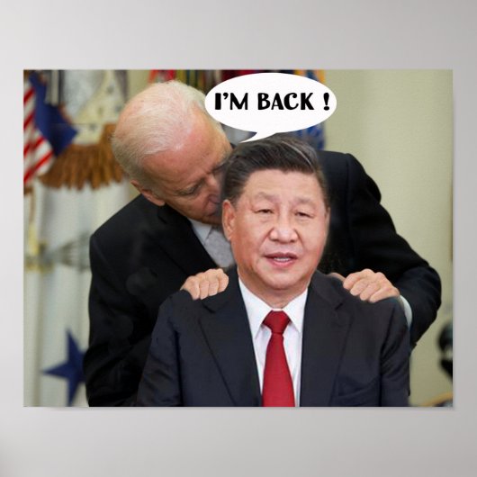 BEIJING BIDEN IK BEN TERUG POSTER (Voorkant)