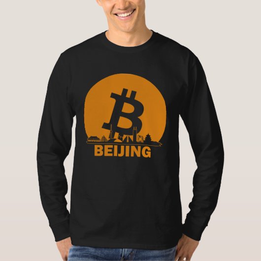 Beijing Bitcoin Maximalist  Bitcoin Beijing Skylin T-shirt (Voorkant)