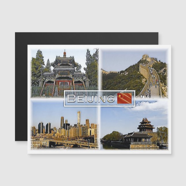 Beijing - China - Mozaïek - (Voorkant / Achterkant)
