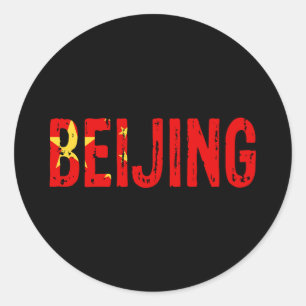 Beijing China Ronde Sticker