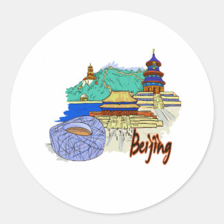 beijing city trip graphic.png ronde sticker