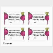 Beilets violets Étiquette de pot de canne faits ma (Feuille)