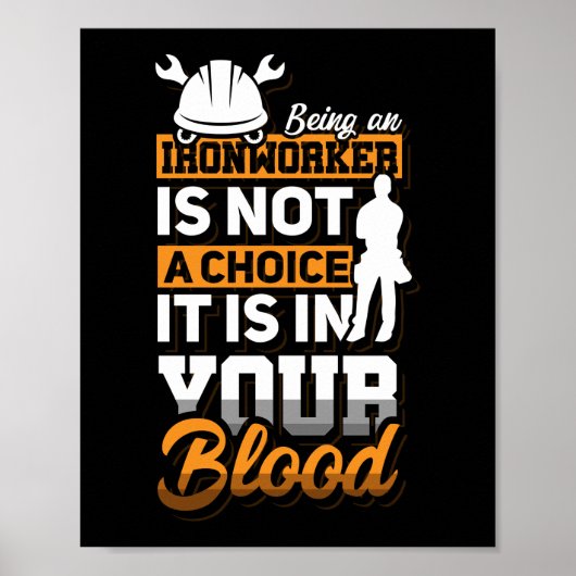 Bein een Ironworkers Construction Welder Gift Idee Poster (Voorkant)