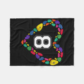 Being 8 Rocks Klimmen 8e verjaardagsfeestje Fleece Deken (Voorkant (Horizontaal))