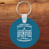 Being A Ham Radio Grandpa Funny Old Man  Sleutelhanger (Voorkant)
