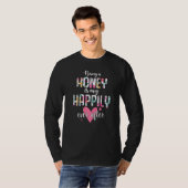 Being A Honey Is My Happily Ever After Flower Moth T-shirt (Voorkant volledig)