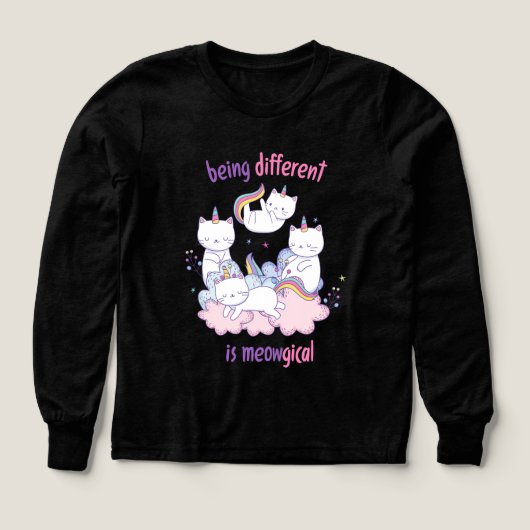 Being different is meowgical Funny unicorn cat (Motif recto)