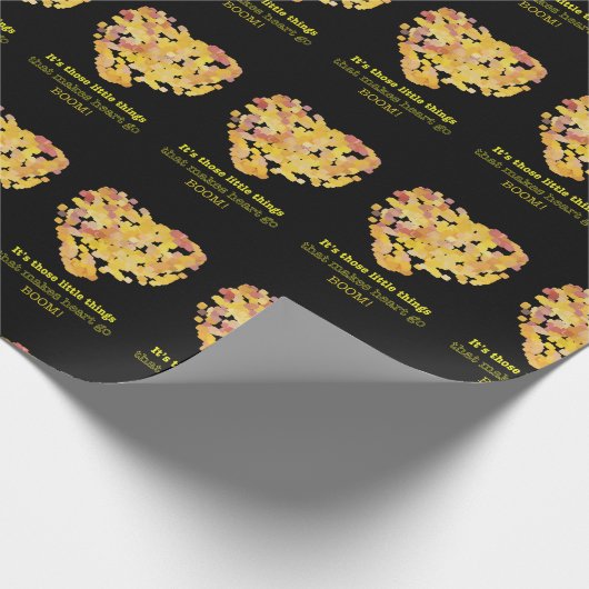 Being in love quote: It's those little things ... Cadeaupapier (Hoek)