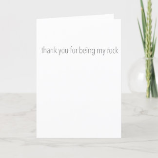 "Being My Rock (Bottom)" Wenskaart Feestdagen Kaart