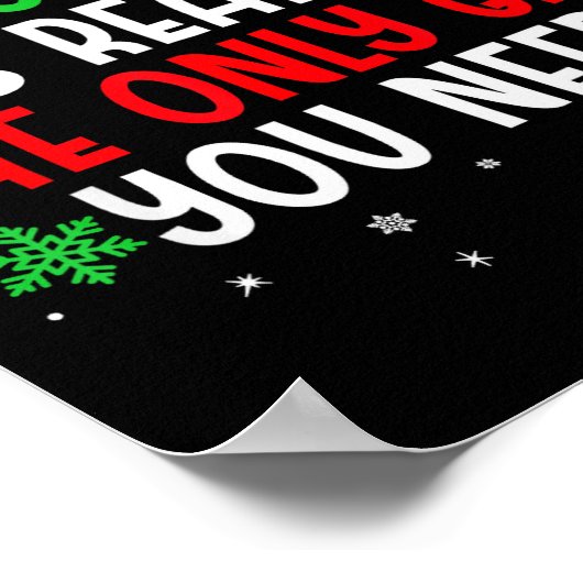 Being Related To Me Funny Christmas Tee Family Cou Poster (Hoek)