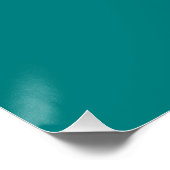 Being yourself is your greatest strength - teal perfect poster (Hoek)