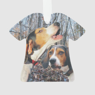 Beingend Walker Coonhound kerstversiering Ornament