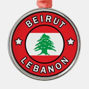 Beiroet Libanon Metalen Ornament