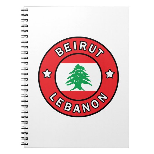 Beiroet Libanon Notitieboek (Voorkant)