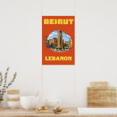 Beiroet, Libanon poster (Keuken)