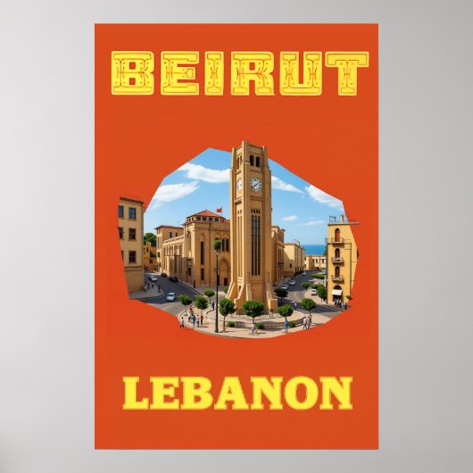 Beiroet, Libanon poster (Voorkant)