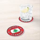 Beiroet Libanon Ronde Kartonnen Onderzetter (Insitu)