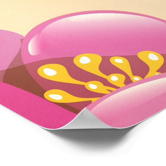 Beiroet Libanon Scooter-reisposter Poster (Hoek)