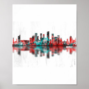 Beiroet Libanon Skyline Poster