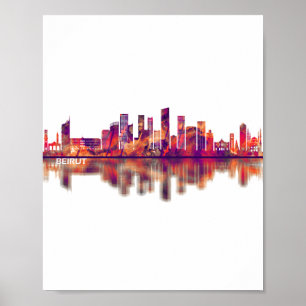 Beiroet Libanon Skyline Poster
