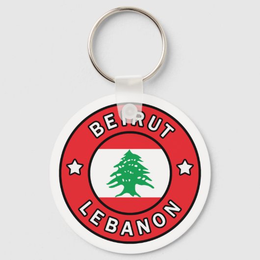 Beiroet Libanon Sleutelhanger (Voorkant)
