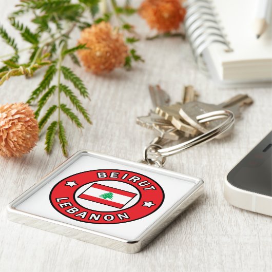 Beiroet Libanon Sleutelhanger (Zijkant)