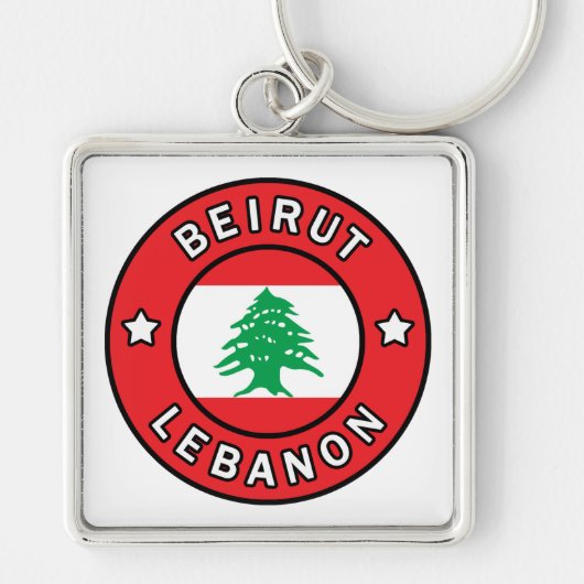 Beiroet Libanon Sleutelhanger (Voorkant)