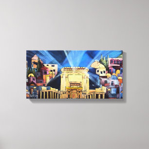 Beit Hamikdash Canvas Afdruk