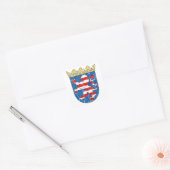 Bejaard wapen van Hessen Vierkante Sticker (Envelop)
