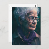 bejaarde briefkaart (Voorkant / Achterkant)