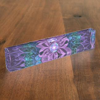 Bejeweled Butterfly Lily van Ultra-Violet Turquois Naambordje