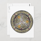 Bejeweled Celtic Shield Briefkaart (Voorkant / Achterkant)