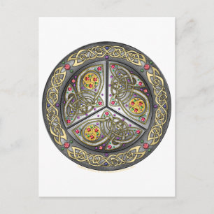Bejeweled Celtic Shield Briefkaart