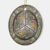 Bejeweled Celtic Shield Ornament (Links)