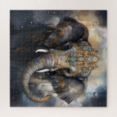 Bejeweled Olifant Jigsaw Puzzel (Horizontaal)