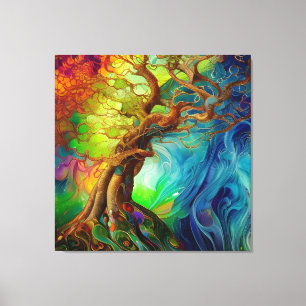 Bejeweled Tree of Life Canvas Afdruk