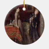 Bekeken (olie op het paneel) keramisch ornament (Achterkant)