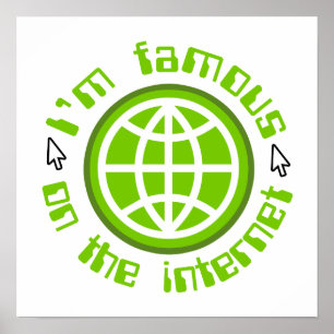 Bekend op internet poster