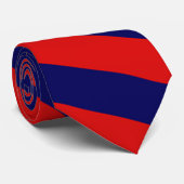 Bekend rood blauw Stropdas (Opgerold)