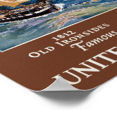 Bekende Amerikaanse vlag Vintage Poster 1927 (Hoek)