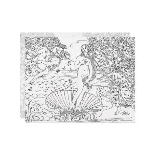 Bekende Art Coloring Page Masterpart Botticelli