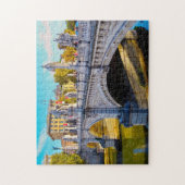 Bekende bruggen op de Tiber Rome. Legpuzzel (Verticaal)
