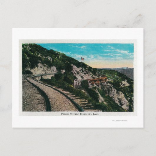 Bekende cirkelbrug, Mt. LoweMt. Lowe, CA Briefkaart (Voorkant)