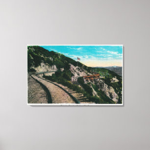 Bekende cirkelbrug, Mt. LoweMt. Lowe, CA Canvas Afdruk