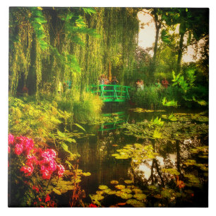 Bekende Claude Monet Giverny Pond Lilies Tegeltje