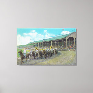 Bekende Cowboy Band bij de ronde-up Canvas Afdruk