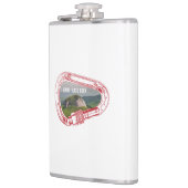 Bekende glazen rotsklimmer Carabiner Heupfles (Links)