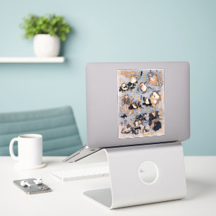 Bekende helden van het werkgebied van Kabuki, bede Sticker