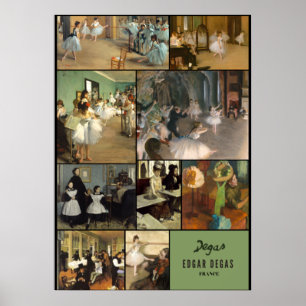 Bekende indruk van Edgar Degas Poster