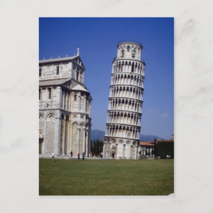 Bekende klokkentoren, de Leaning Tower van P Briefkaart